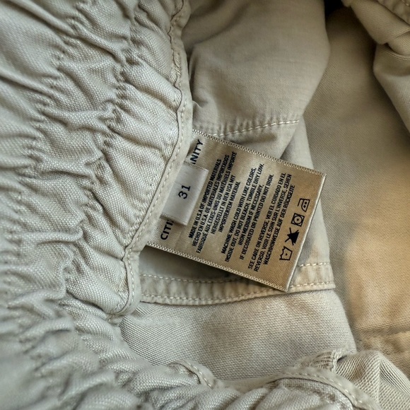 Men’s size 31 Citizens Of Humanity Beige Cargo Pants GUC - Picture 12 of 14